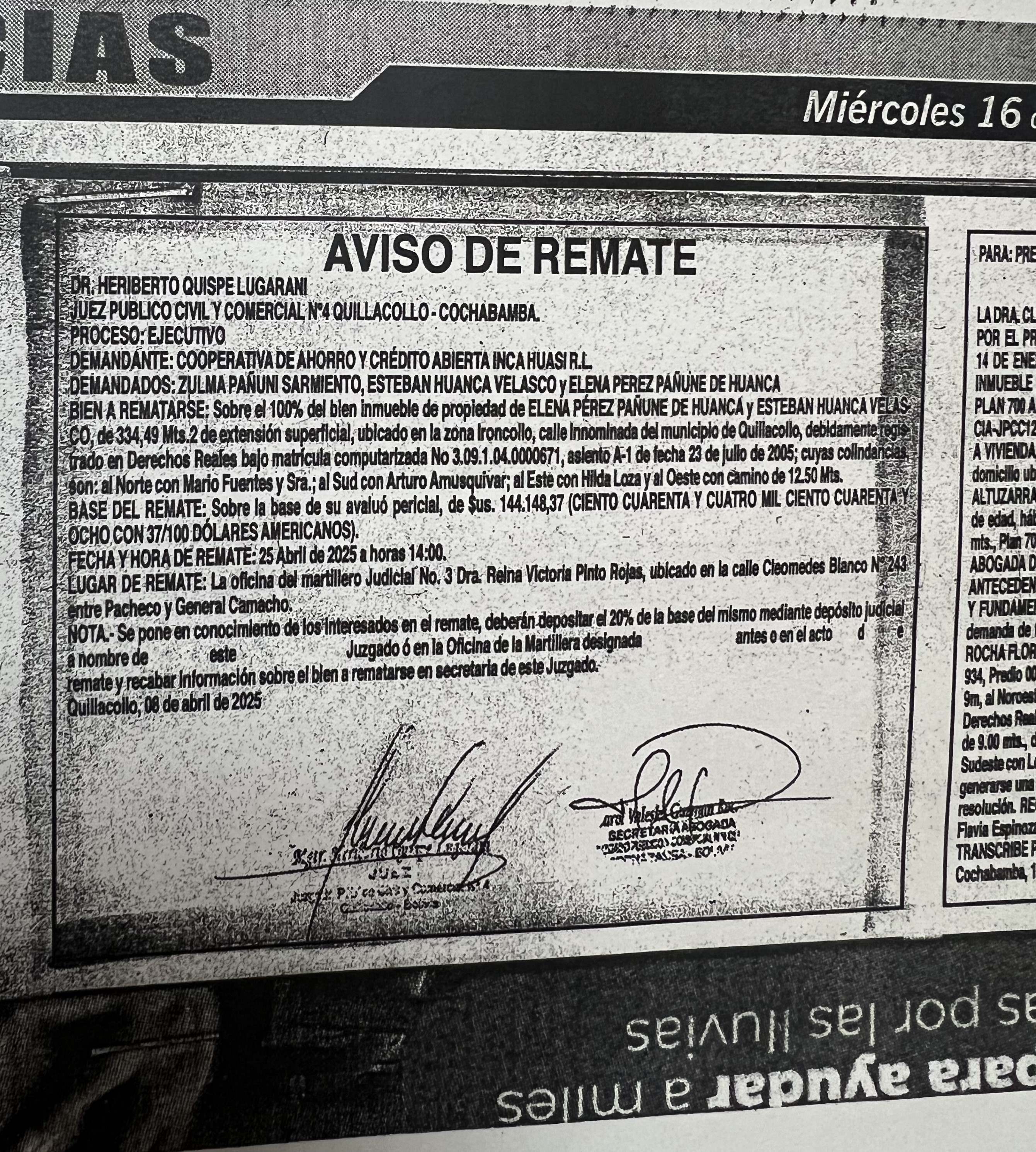 Aviso