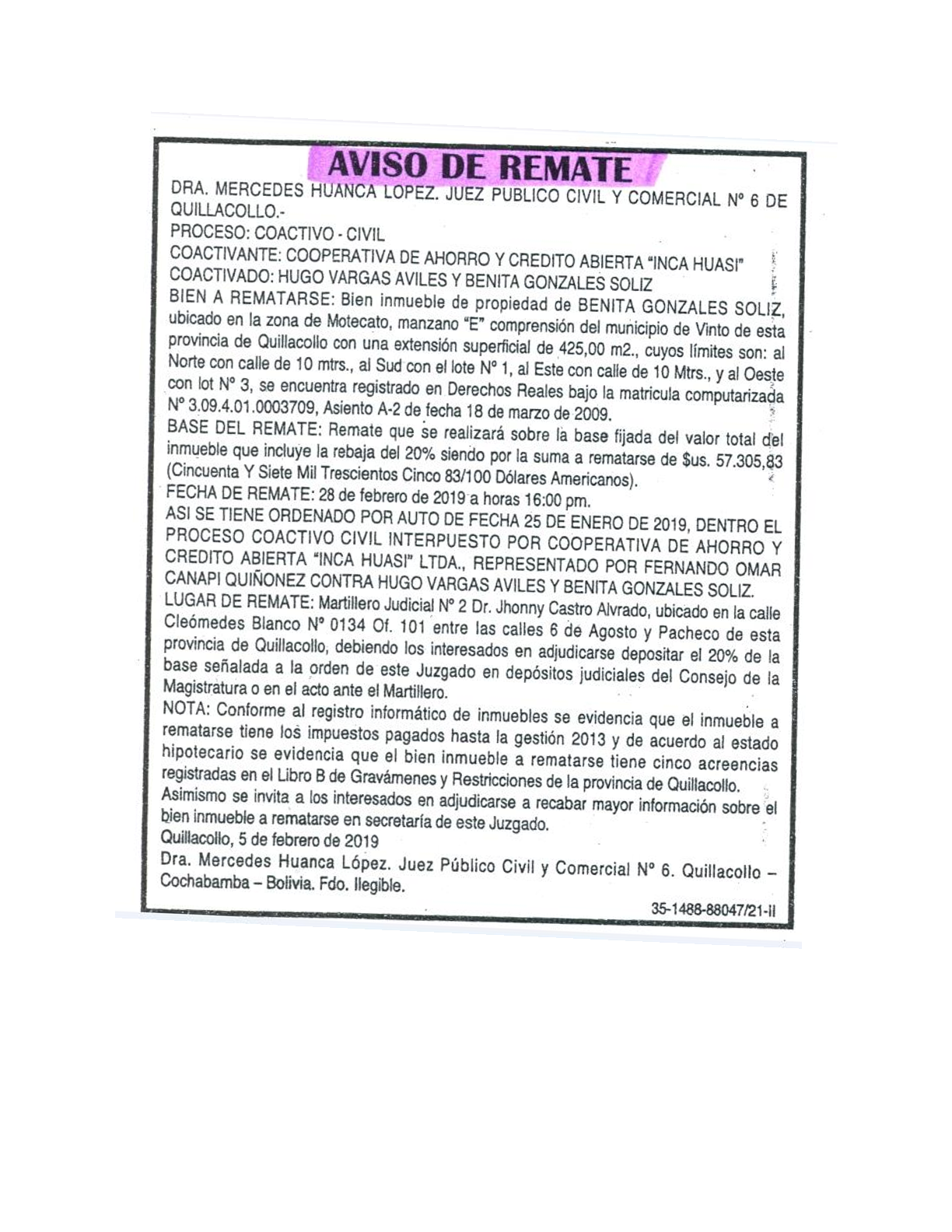 Aviso
