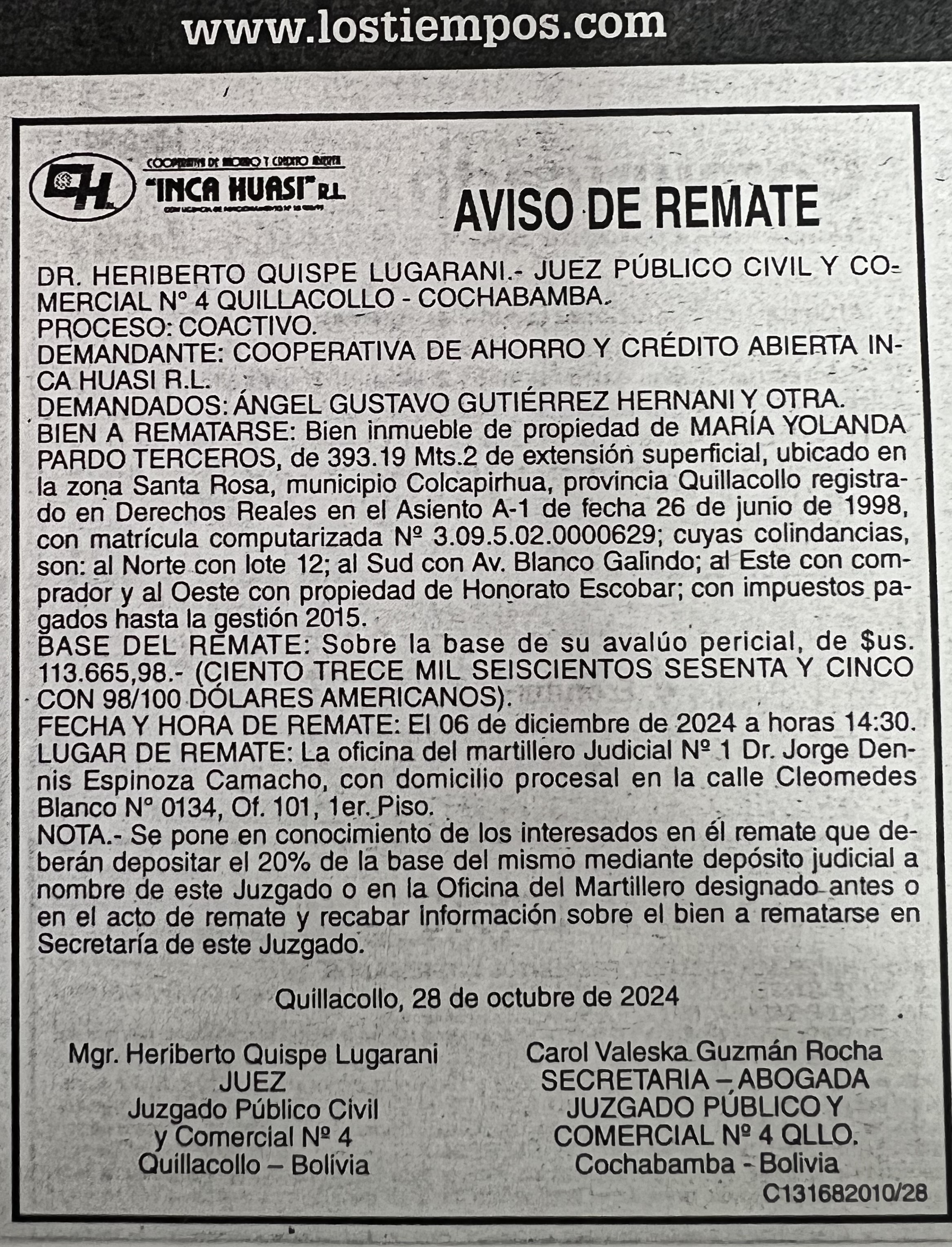 Aviso