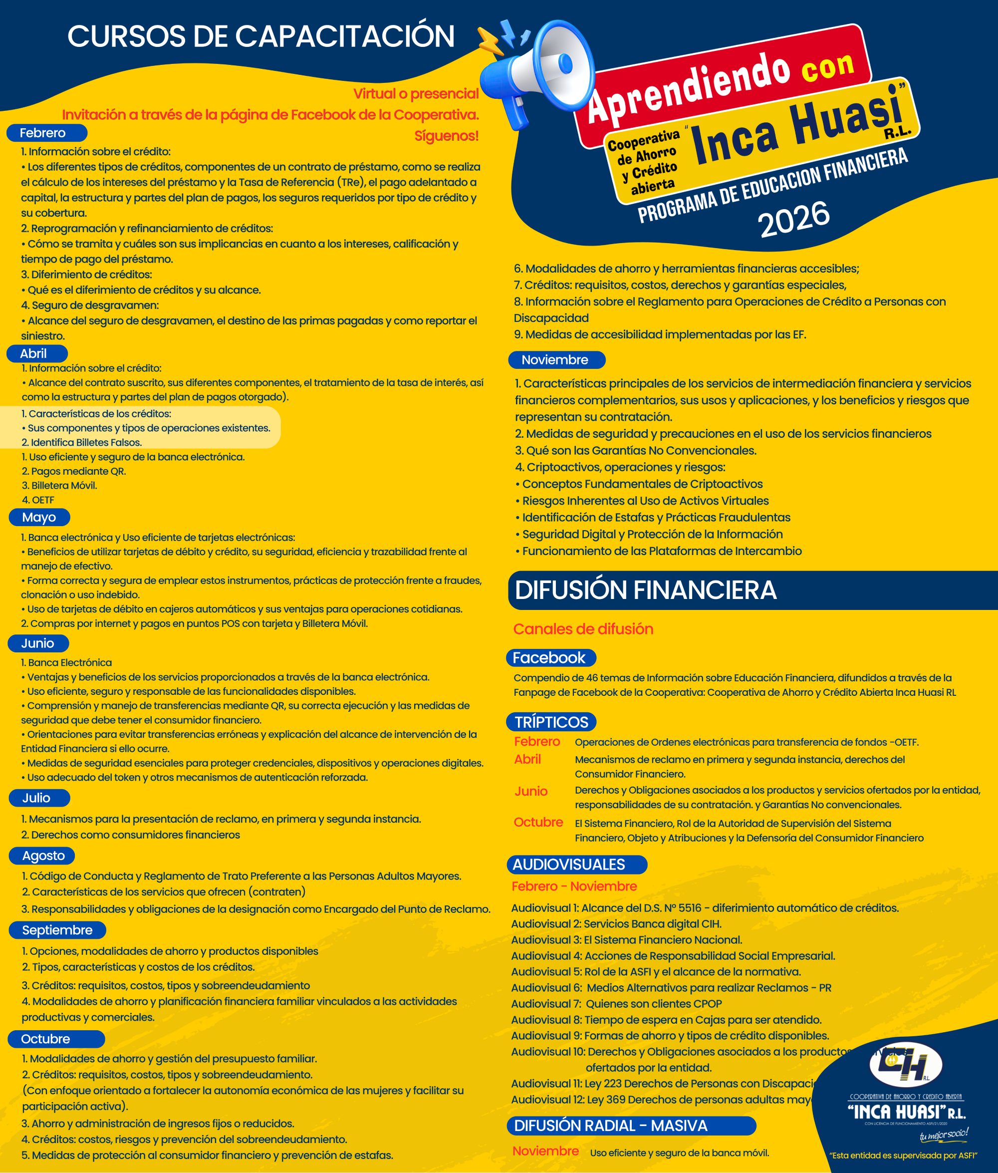 Programa educación financiera